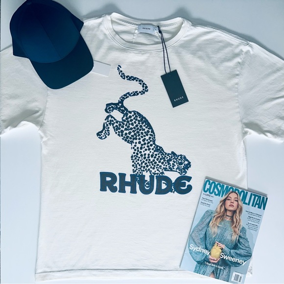 Rhude Tops - RHUDE Vintage Leopard Tee